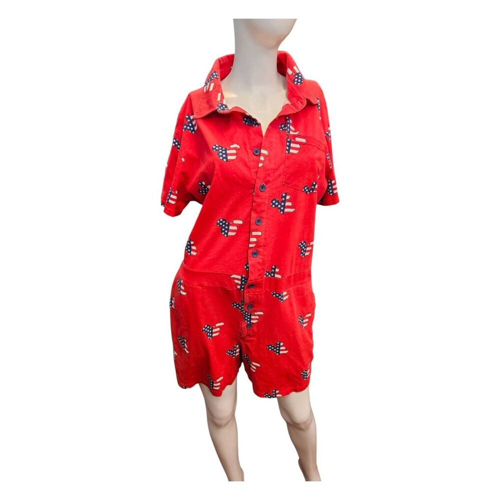 Disney Red Shorts Jumper Womens Size Medium